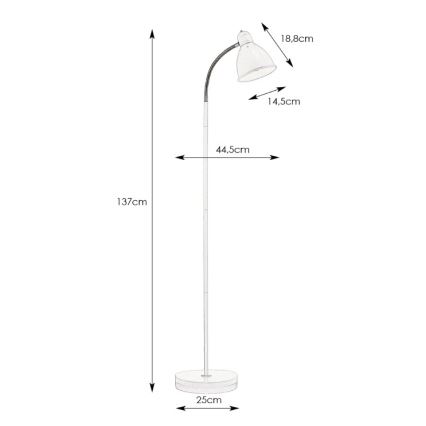 Markslöjd 104841 - Lampa podłogowa NITTA 1xE27/60W/230V