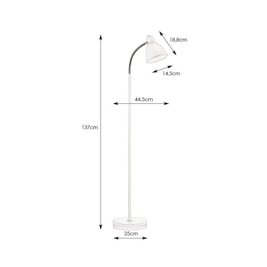 Markslöjd 104841 - Lampa podłogowa NITTA 1xE27/60W/230V