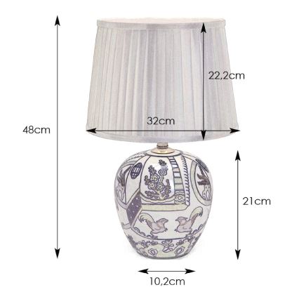 Markslöjd 105000 - Lampa stołowa GÖTEBORG 1xE27/60W/230V