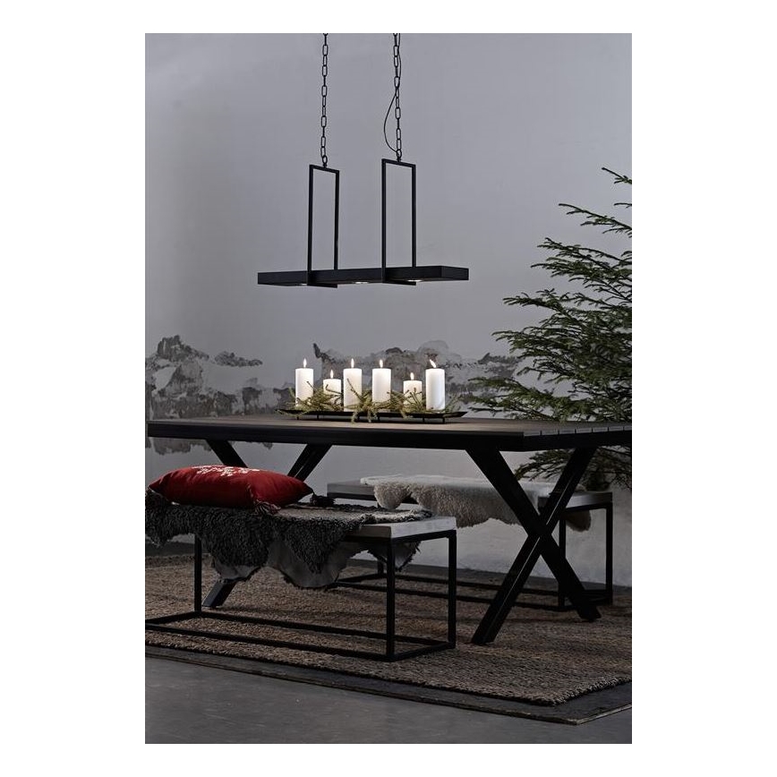Markslöjd 105780 - ED Żyrandol ściemnialny na łańcuchu TRAY 3xLED/3W/230V czarny