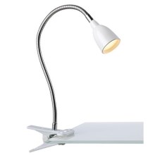 Markslöjd 106091 - LED Lampa stołowa z klipsem TULIP LED/3W/230V biały