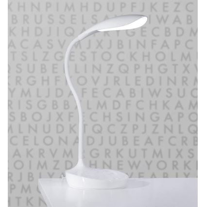 Markslöjd 106093 - LED Lampa stołowa ściemnialna z USB SWAN LED/4,6W/230V