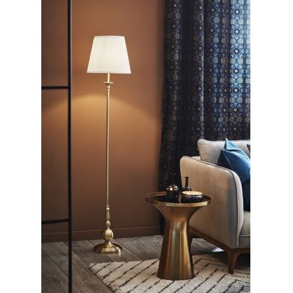 Markslöjd 106322 - Lampa podłogowa IMPERIA 1xE27/60W/230V mosiądz