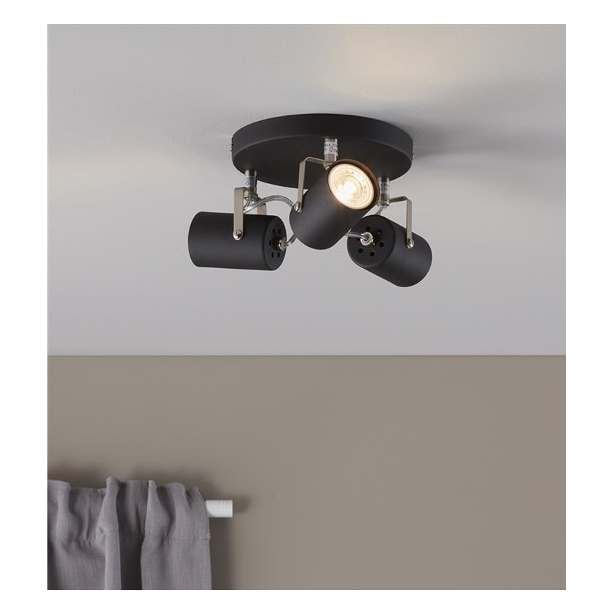 Markslöjd 106422 - Oświetlenie punktowe KEY 3xGU10/35W/230V