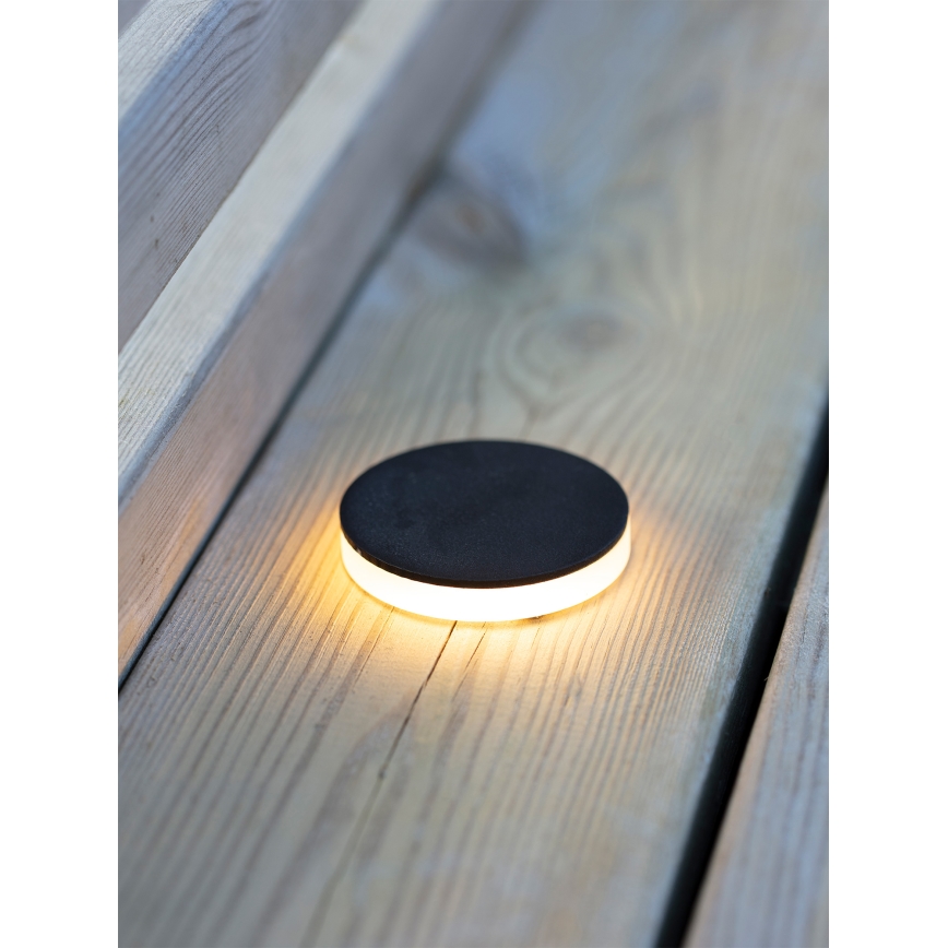Markslöjd 106935 - Zewnętrzna wpuszczana oprawa LED GARDEN24 LED/3W/24V IP44 czarna