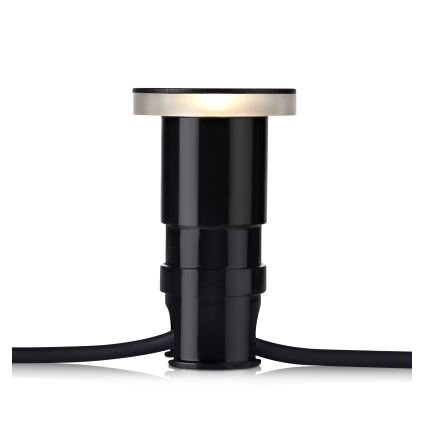 Markslöjd 106935 - Zewnętrzna wpuszczana oprawa LED GARDEN24 LED/3W/24V IP44 czarna