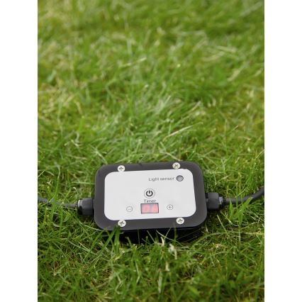 Markslöjd 106936 - Czujnik zmierzchowy z wyłącznikiem czasowym GARDEN24 24V IP44