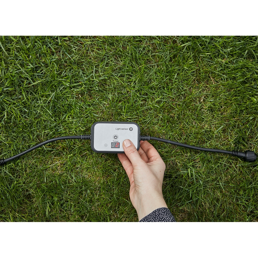 Markslöjd 106936 - Czujnik zmierzchowy z wyłącznikiem czasowym GARDEN24 24V IP44