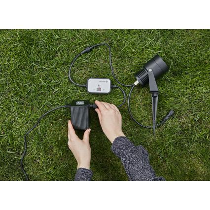 Markslöjd 106936 - Czujnik zmierzchowy z wyłącznikiem czasowym GARDEN24 24V IP44