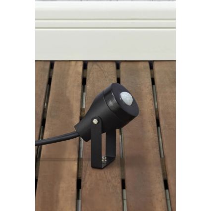 Markslöjd 106940 - Zewnętrzny czujnik ruchu i zmierzchu PIR GARDEN24 IP44 czarny