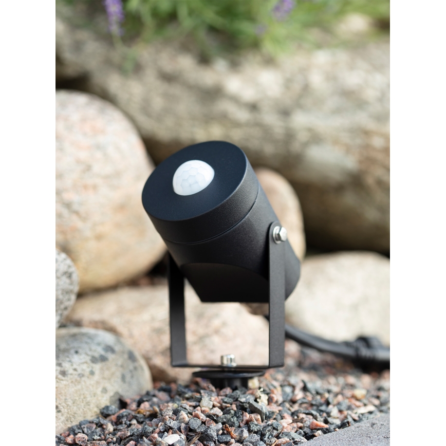 Markslöjd 106940 - Zewnętrzny czujnik ruchu i zmierzchu PIR GARDEN24 IP44 czarny
