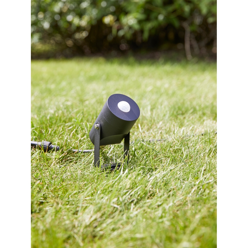 Markslöjd 106940 - Zewnętrzny czujnik ruchu i zmierzchu PIR GARDEN24 IP44 czarny