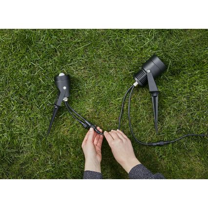 Markslöjd 106940 - Zewnętrzny czujnik ruchu i zmierzchu PIR GARDEN24 IP44 czarny