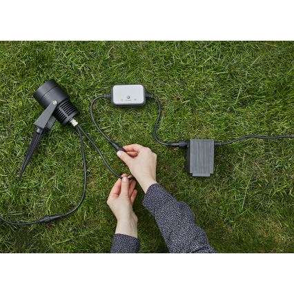 Markslöjd 106940 - Zewnętrzny czujnik ruchu i zmierzchu PIR GARDEN24 IP44 czarny