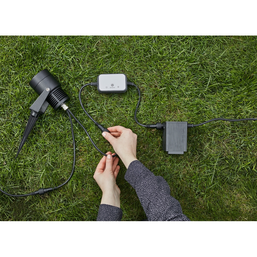 Markslöjd 106940 - Zewnętrzny czujnik ruchu i zmierzchu PIR GARDEN24 IP44 czarny