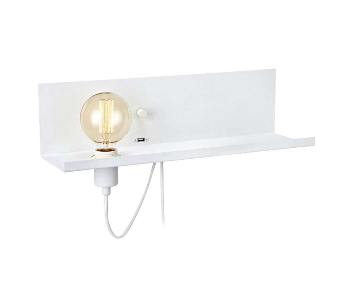 Markslöjd 106969 - Ściemnialny kinkiet z USB MULTI 1xE27/60W/230V