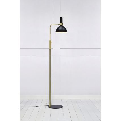 Markslöjd 106972 - Ściemnialna lampa podłogowa LARRY 1xE27/60W/230V czarny/złoty