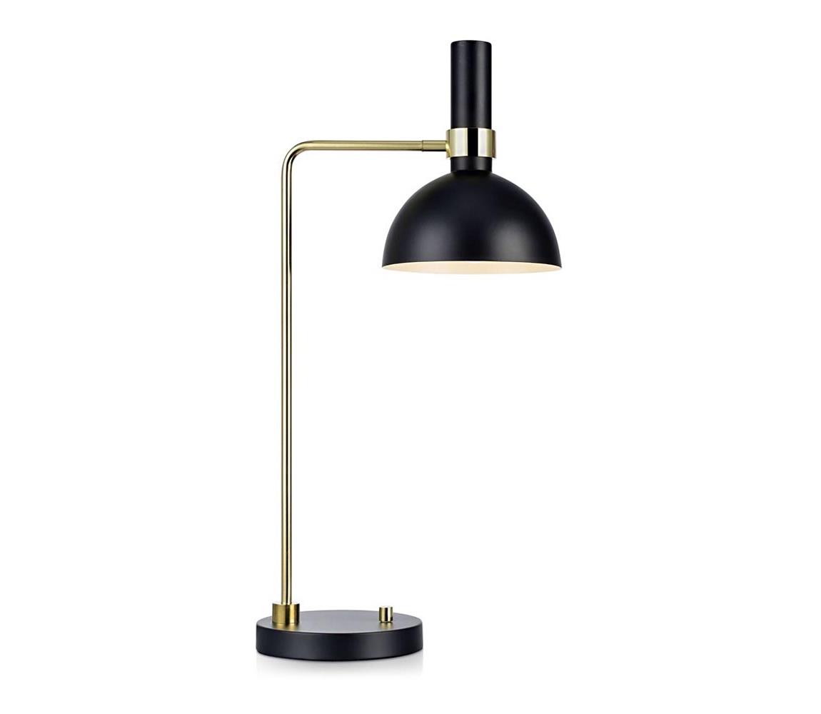 Markslöjd 106973 - Ściemnialna lampa stołowa LARRY 1xE27/60W/230V czarny/złoty
