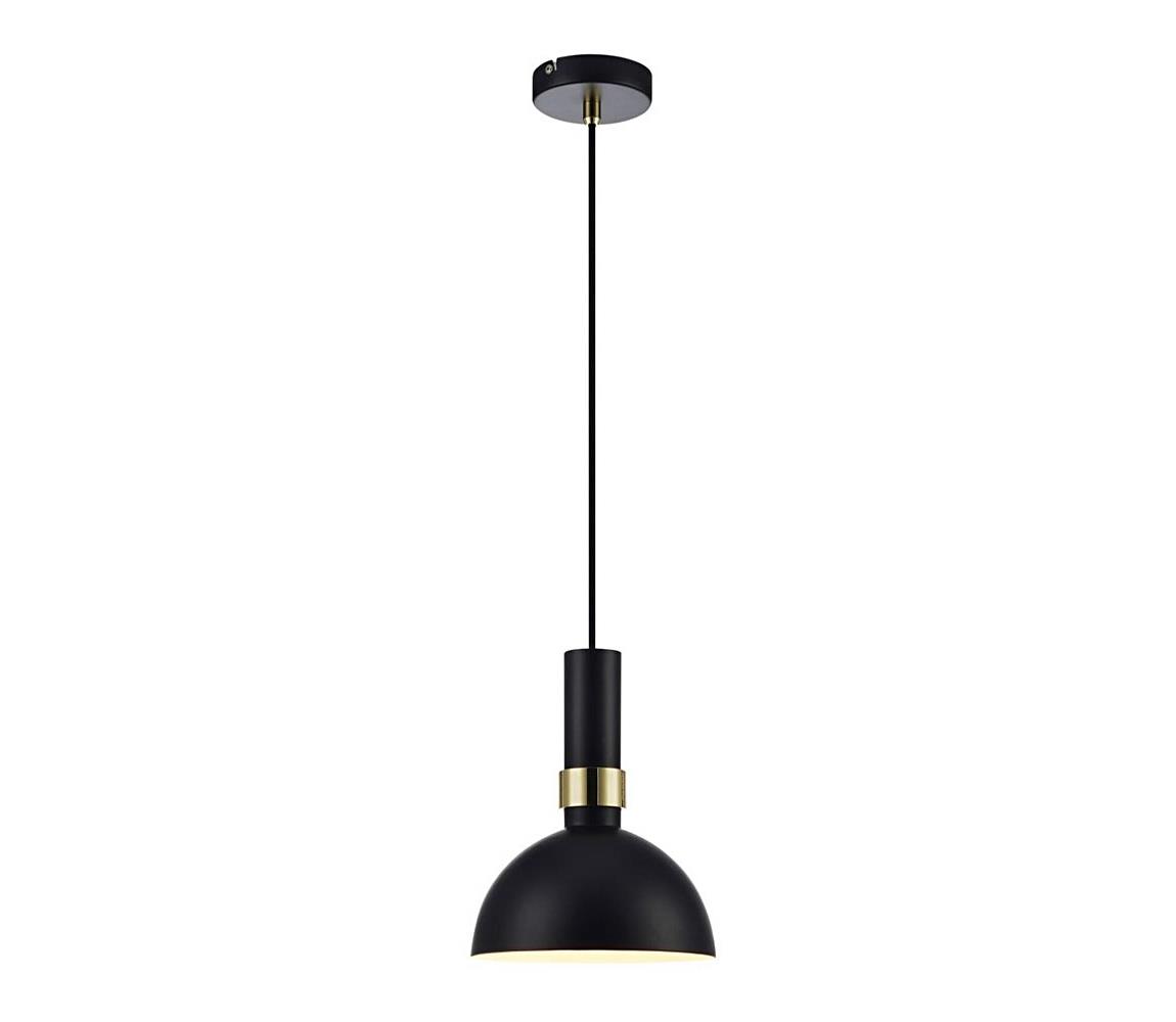 Markslöjd 106974 - Żyrandol na lince LARRY 1xE27/60W/230V czarny/złoty