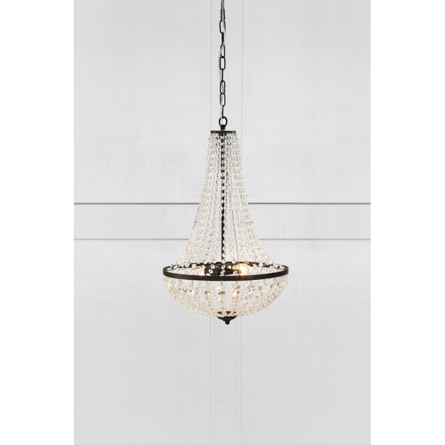 Markslöjd 107027 - Ściemnialny kryształowy żyrandol na łańcuchu GRÄNSÖ 2xE14/40W/230V