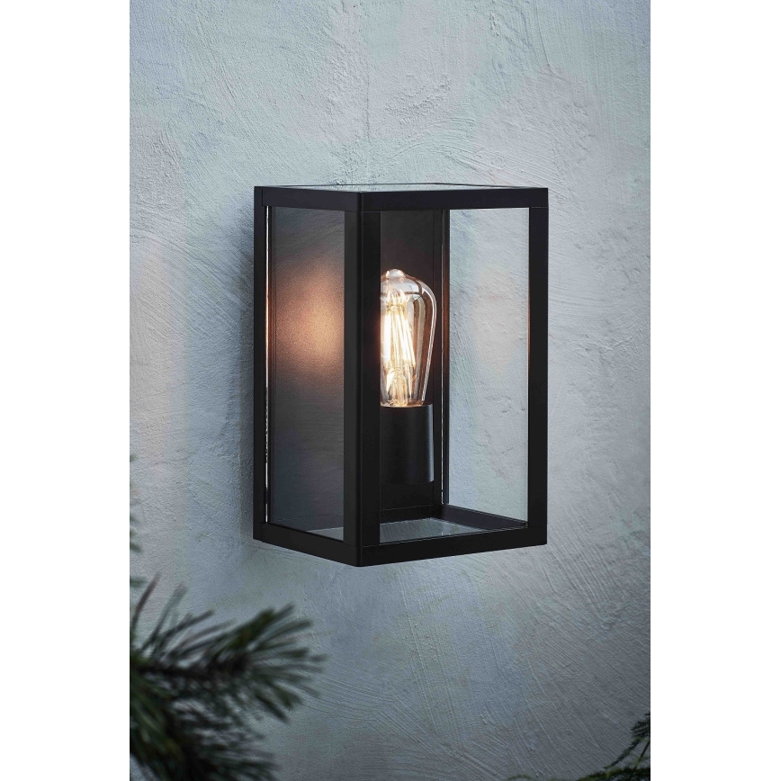 Markslöjd 107113 - Kinkiet zewnętrzny PELHAM 1xE27/60W/230V IP44 czarny