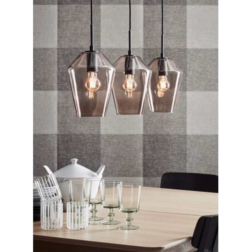 Markslöjd 107132 - Żyrandol na lince RETRO 3xE27/60W/230V