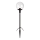 Markslöjd 107283 - Lampa zewnętrzna LED GARDEN24 LED/3W/24V 81 cm IP44 czarna/przezroczysta