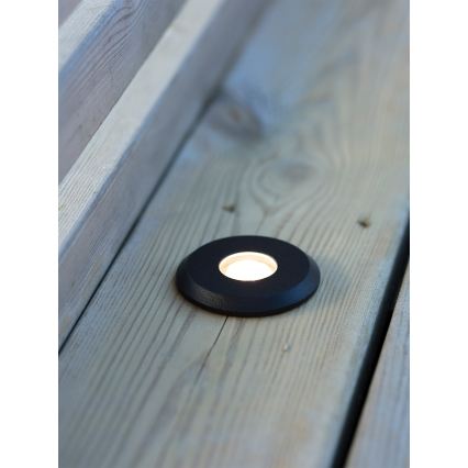 Markslöjd 107284 - wpuszczana oprawa LED zewnętrzna GARDEN24 LED/0,8W/24V IP44 czarna