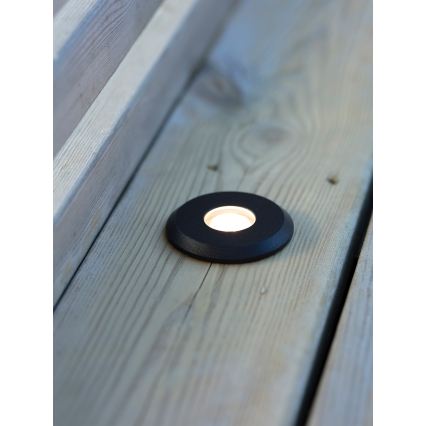 Markslöjd 107285 - Zewnętrzna oprawa wpuszczana GARDEN24 LED/3W/24V IP44 czarna