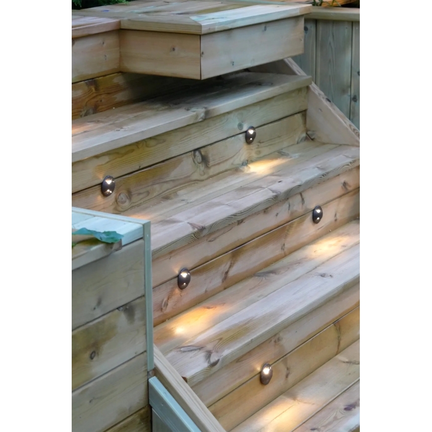 Markslöjd 107289 - Zewnętrzna oprawa wpuszczana LED GARDEN24 LED/0,8W/24V IP44 czarna