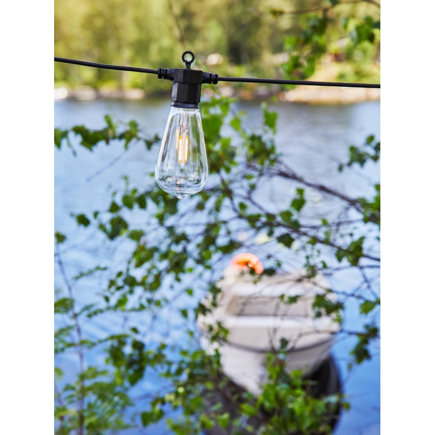 Markslöjd 107293 - Zewnętrzny łańcuch dekoracyjny LED GIRLANDA GARDEN 10xLED 5,5m IP44