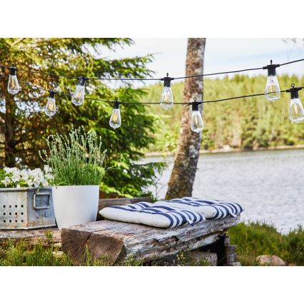 Markslöjd 107293 - Zewnętrzny łańcuch dekoracyjny LED GIRLANDA GARDEN 10xLED 5,5m IP44