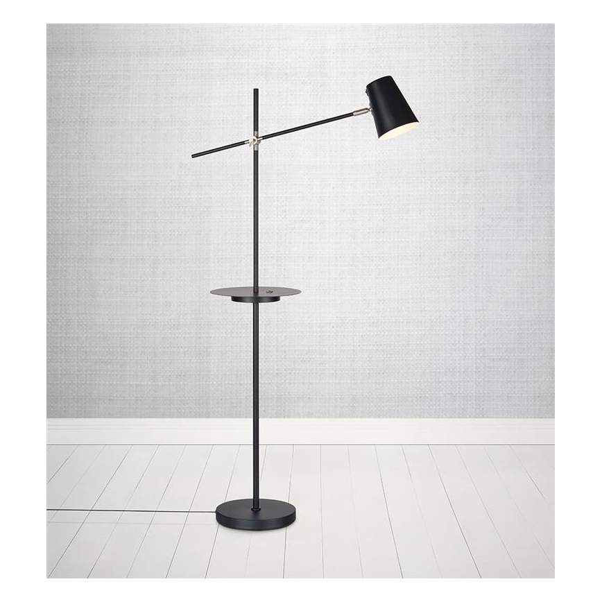 Markslöjd 107307 - Lampa podłogowa z USB LINEAR 1xE14/40W/230V