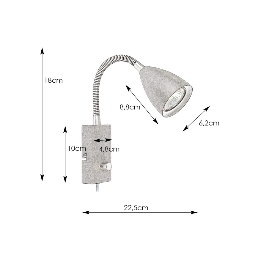 Markslöjd 107410 - Ściemnialny kinkiet CIRO 1xGU10/7W/230V