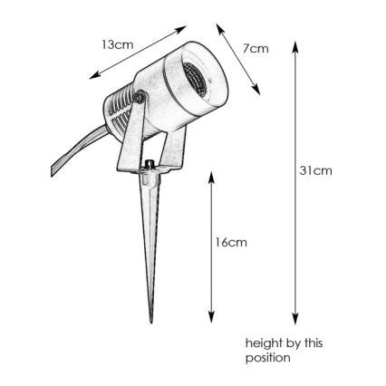 Markslöjd 107714 - LED lampa zewnętrzna GARDEN24 LED/6W/24V IP44 matowy chrom