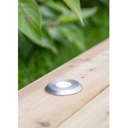 Markslöjd 107717 - Zewnętrzna oprawa wpuszczana LED GARDEN24 LED/3W/24V IP44 czarny/matowy chrom
