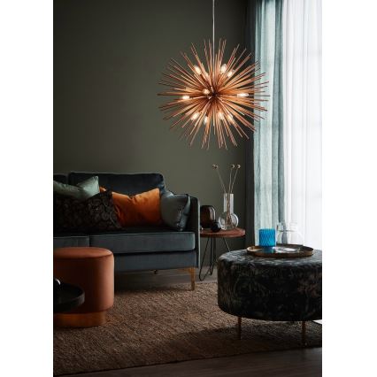 Markslöjd 107752 - Żyrandol na lince SOLEIL 12xE14/20W/260V różowe złoto