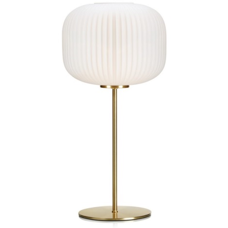 Markslöjd 107819 - Lampa stołowa SOBER 1xE27/60W/230V biały/mosiądz
