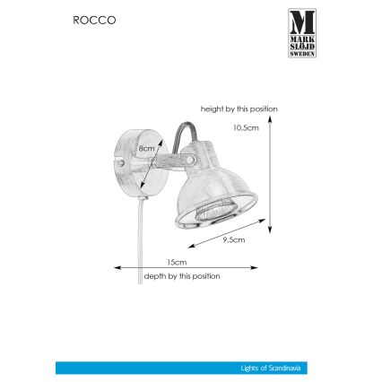 Markslöjd 107853 - Kinkiet punktowy ROCCO 1xGU10/7W/230V