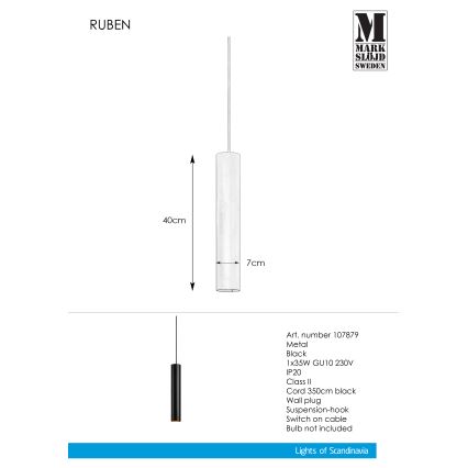 Markslöjd 107879 - Żyrandol na lince RUBEN 1xGU10/35W/230V