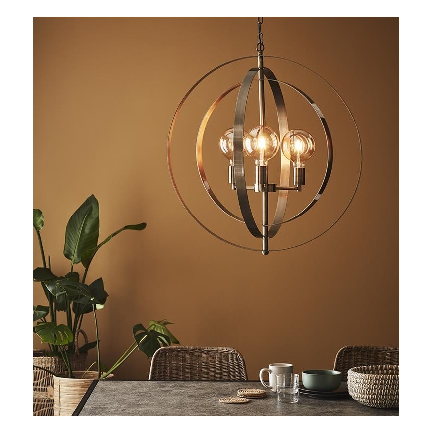 Markslöjd 107941 - Żyrandol na łańcuchu ORBIT 3xE27/60W/230V