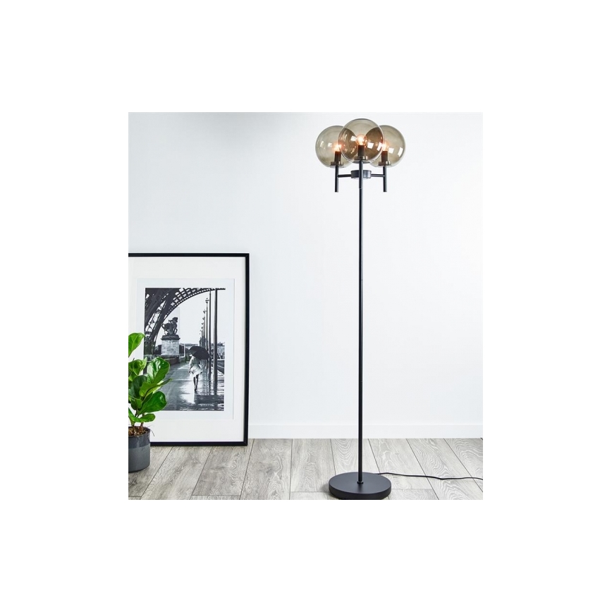 Markslöjd 107947 - Lampa podłogowa CROWN 3xE14/20W/230V