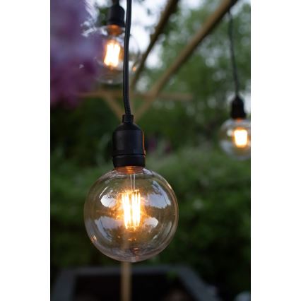 Markslöjd 107989 - Zewnętrzna lampa wisząca GARDEN24 LED/2,86W/24V IP44 czarna/przezroczysta
