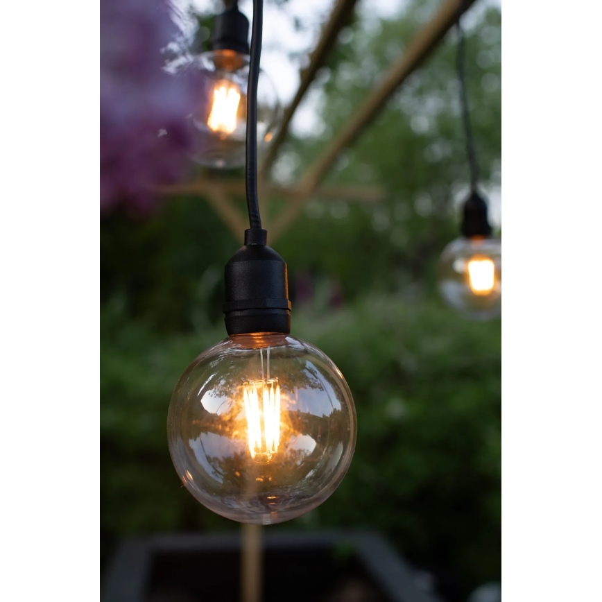 Markslöjd 107989 - Zewnętrzna lampa wisząca GARDEN24 LED/2,86W/24V IP44 czarna/przezroczysta