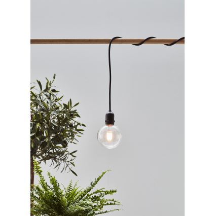 Markslöjd 107989 - Zewnętrzna lampa wisząca GARDEN24 LED/2,86W/24V IP44 czarna/przezroczysta