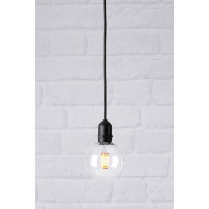 Markslöjd 107989 - Zewnętrzna lampa wisząca GARDEN24 LED/2,86W/24V IP44 czarna/przezroczysta