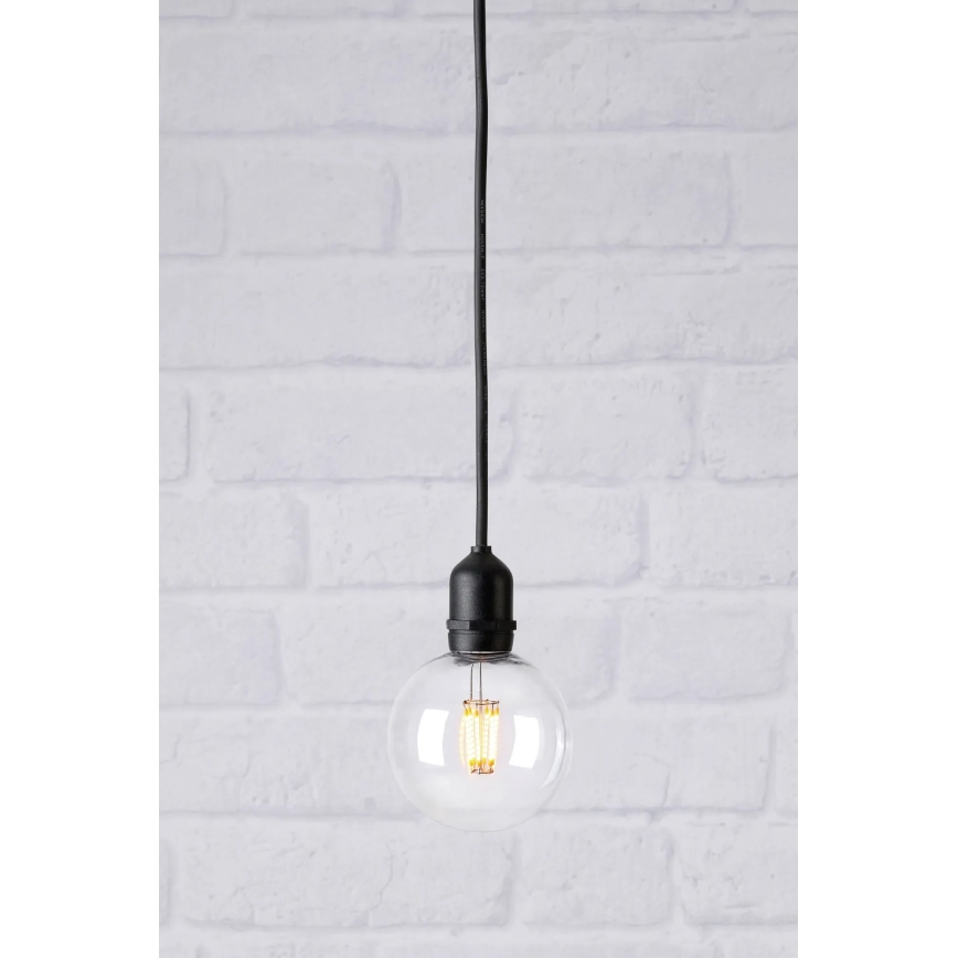 Markslöjd 107989 - Zewnętrzna lampa wisząca GARDEN24 LED/2,86W/24V IP44 czarna/przezroczysta