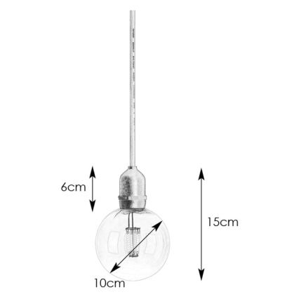 Markslöjd 107989 - Zewnętrzna lampa wisząca GARDEN24 LED/2,86W/24V IP44 czarna/przezroczysta