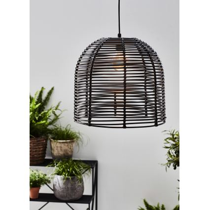 Markslöjd 107990 - Zewnętrzna lampa wisząca LED GARDEN24 LED/2,86W/24V IP44 rattan/czarny