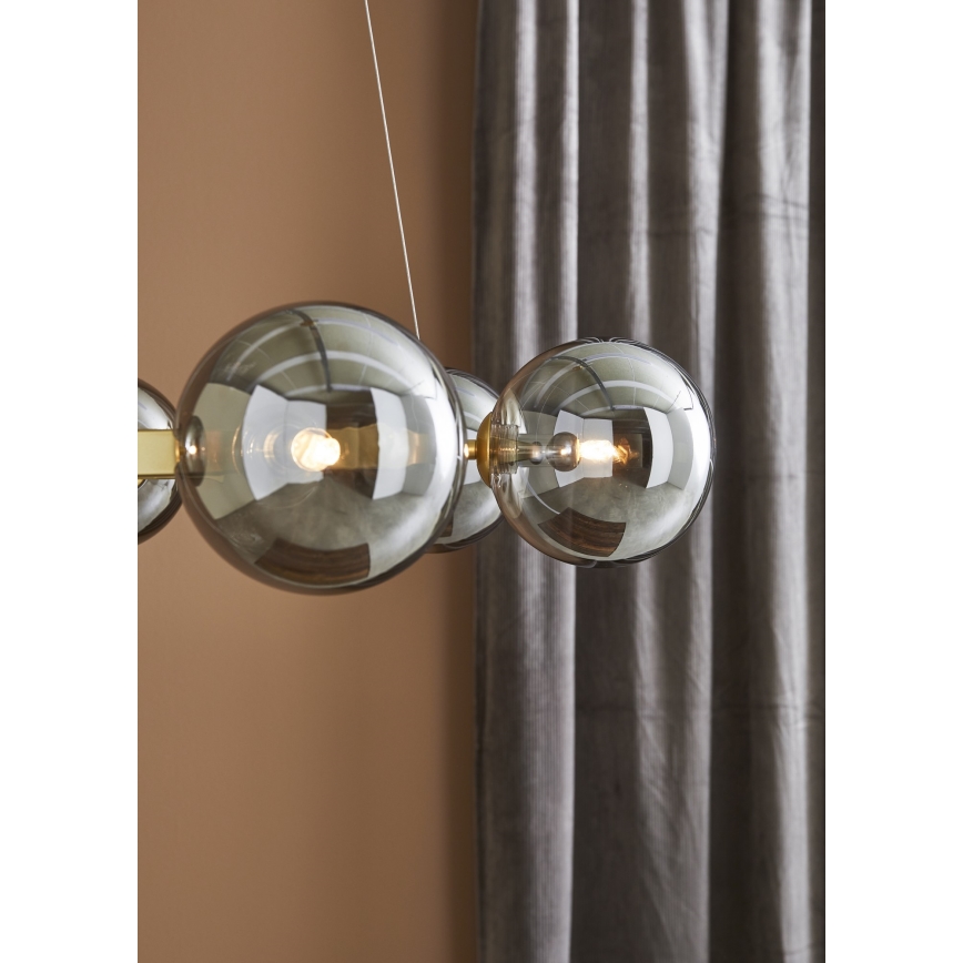 Markslöjd 108050 - Żyrandol na lince CIRCLE 6xG9/20W/230V gold